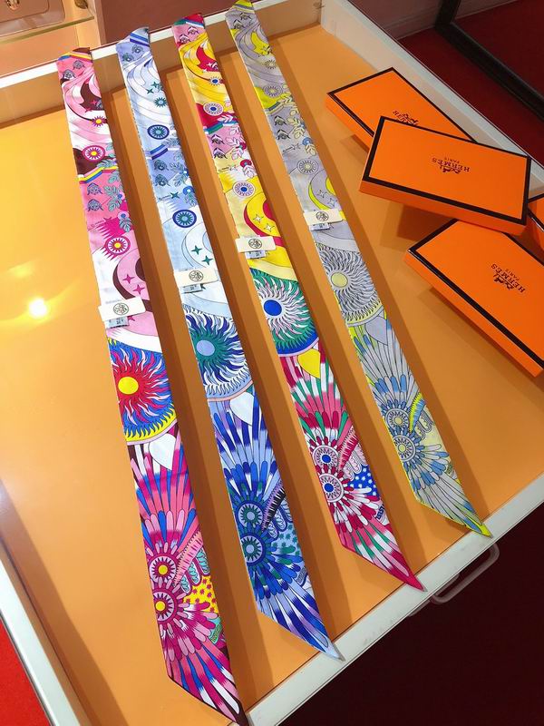 Hermes silk ribbon 5X86cm E050976